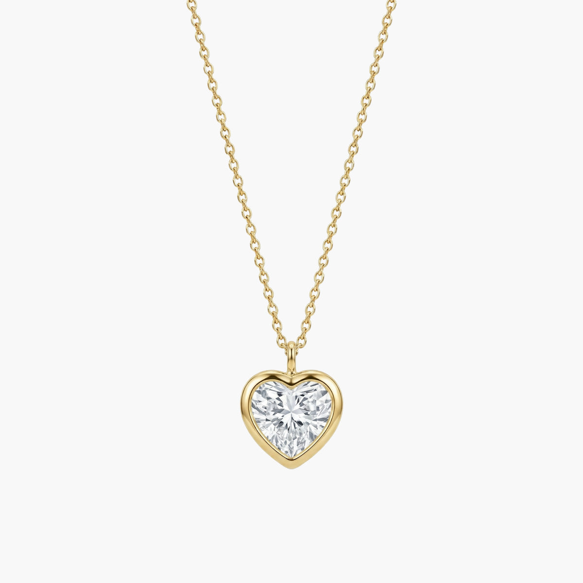 The Heart Bezel Solitaire Necklace